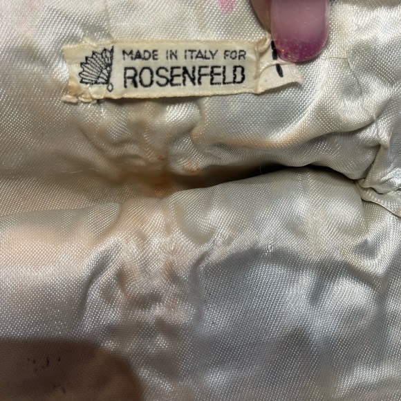 Harry Rosenfeld Vintage 1940’s Enbroidered & Chain Link Accents Evening Bag. - Picture 9 of 13